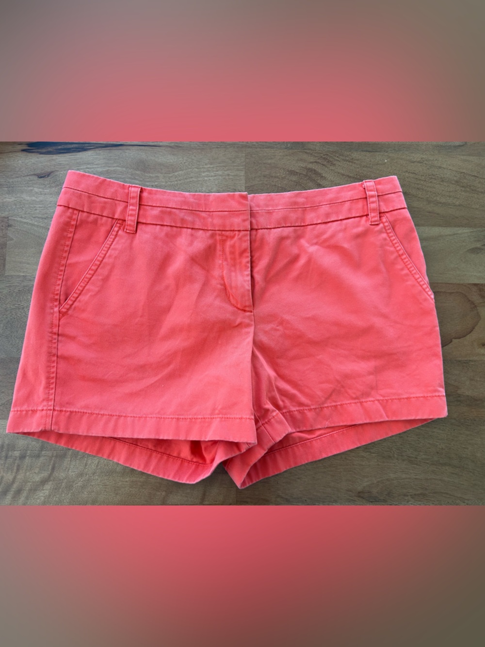 J. Crew Classic Chino in Coral Shorts - Womens Size 10